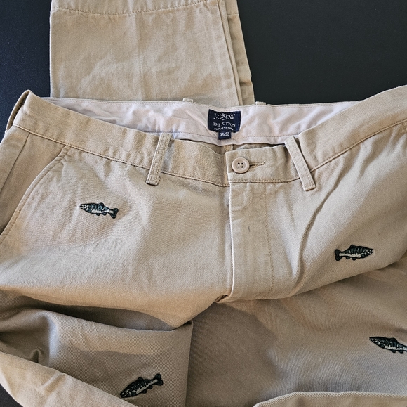 Mens j.crew the Sutton fish khaki pants 33x32 - Picture 4 of 4
